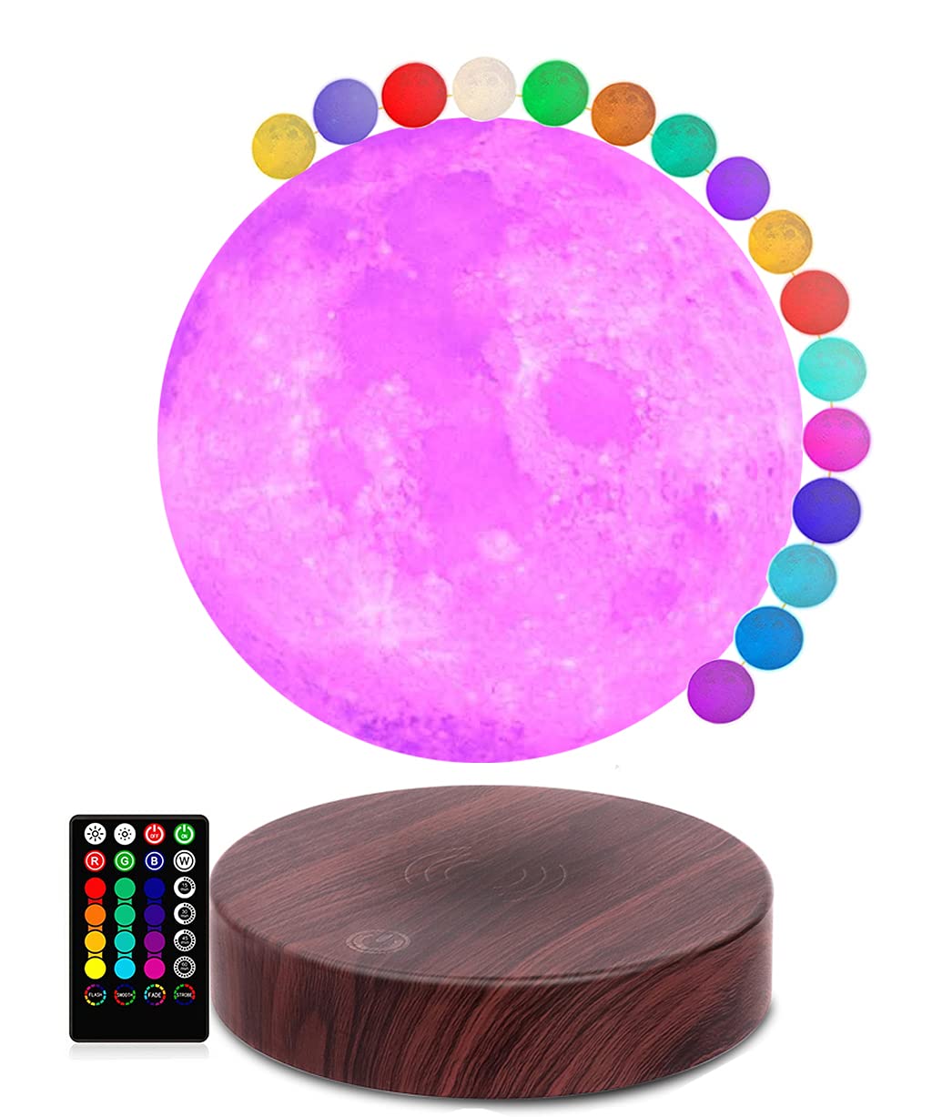 VGAzer Levitating Moon Lamp with 16 Colors (16 Colors)