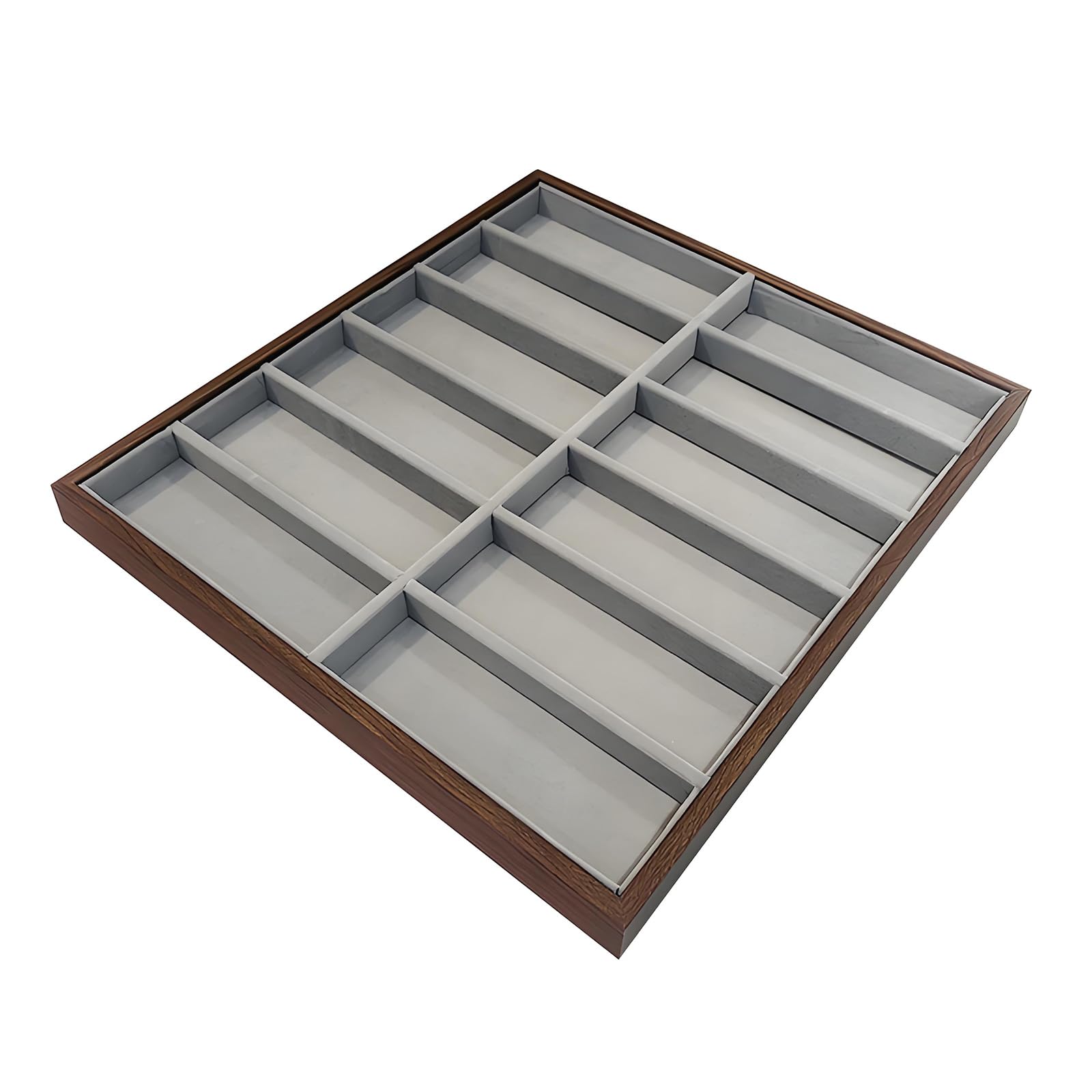 Tsophreniq Stylish Wood Eyeglass Storage Box Featuring Flannel Lining and Spacious Designs Wood Glasses Case
