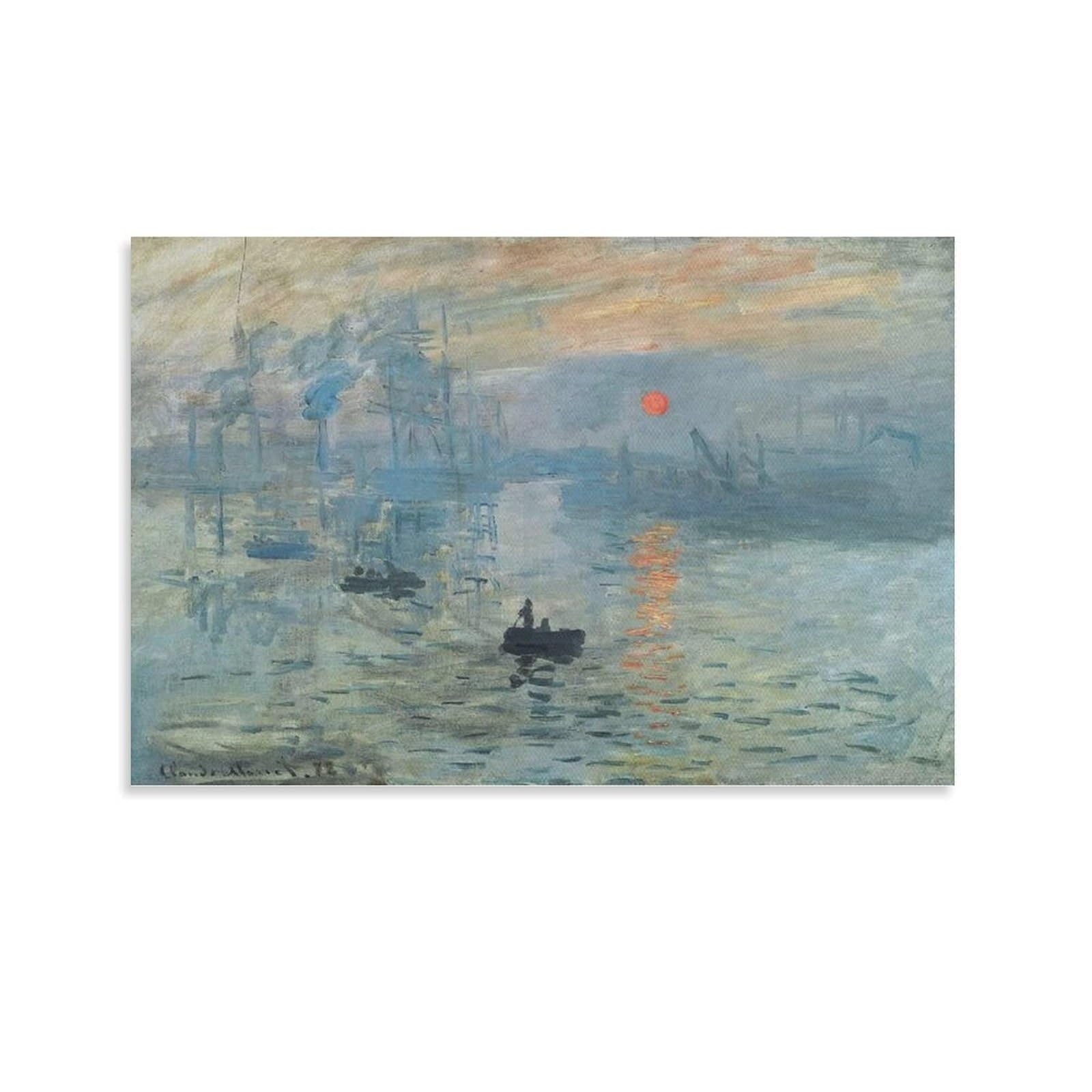 14）クロード・モネ 【印象・日の出 】 高級複製画 【世界の名画