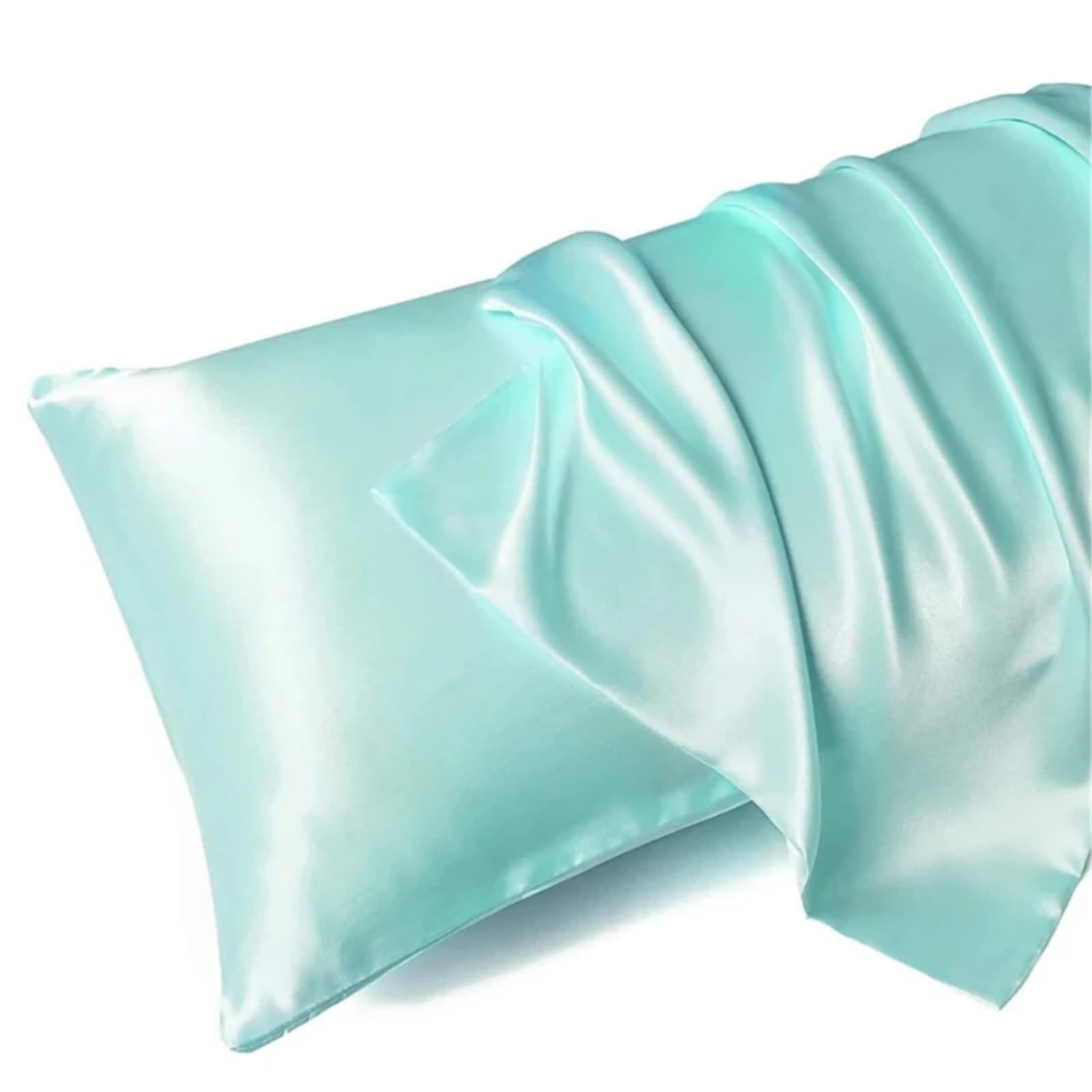 LYXYGMV Silk Pillowcase Bed Pillow Covers Cases Home Bedding for Bedrooms(Color 9,1PCx51x66cm(20x26in))