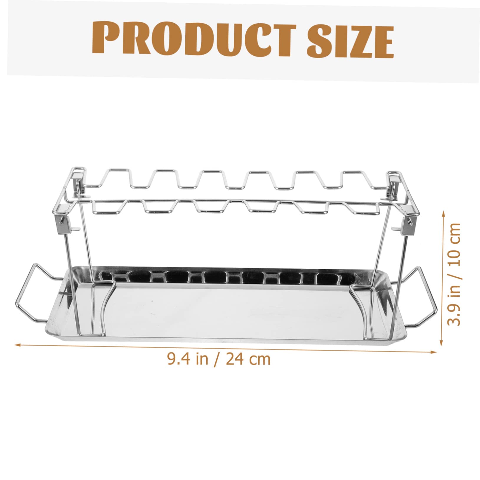 Set da 2 Forchette per Barbecue in Acciaio Inox per Grigliata | Argento, Pratico e Facile da Usare, per Garden Party e Attività di Outing