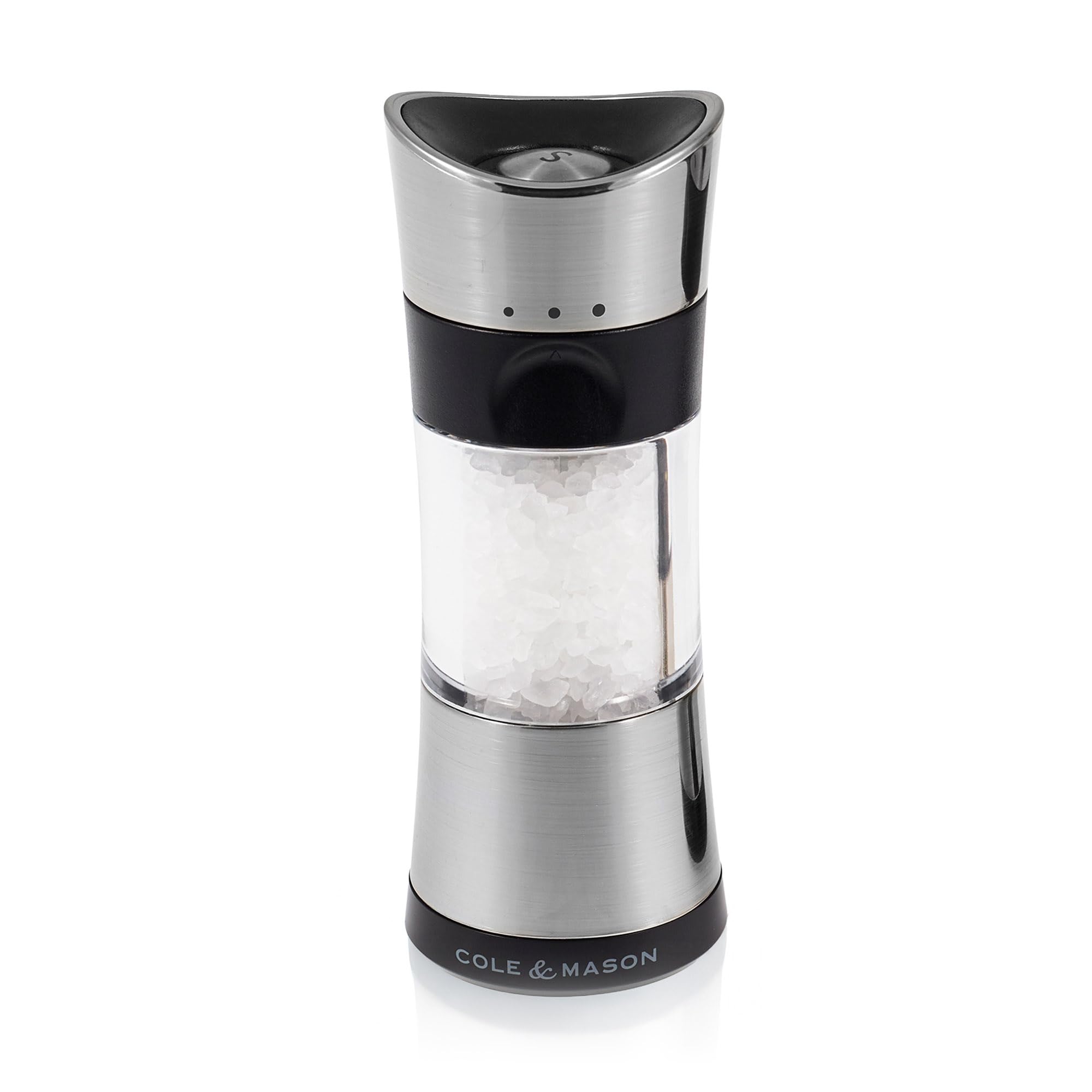 Cole & Mason Salt Grinder - 154mm - Silver - Chrome