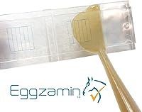 Vista 3 de McMaster Method Microscope Slide - FEC (Fecal Egg Count) or Worm Count, Double Chamber Slide for Parasite Testing and Management in Horses, Sheep