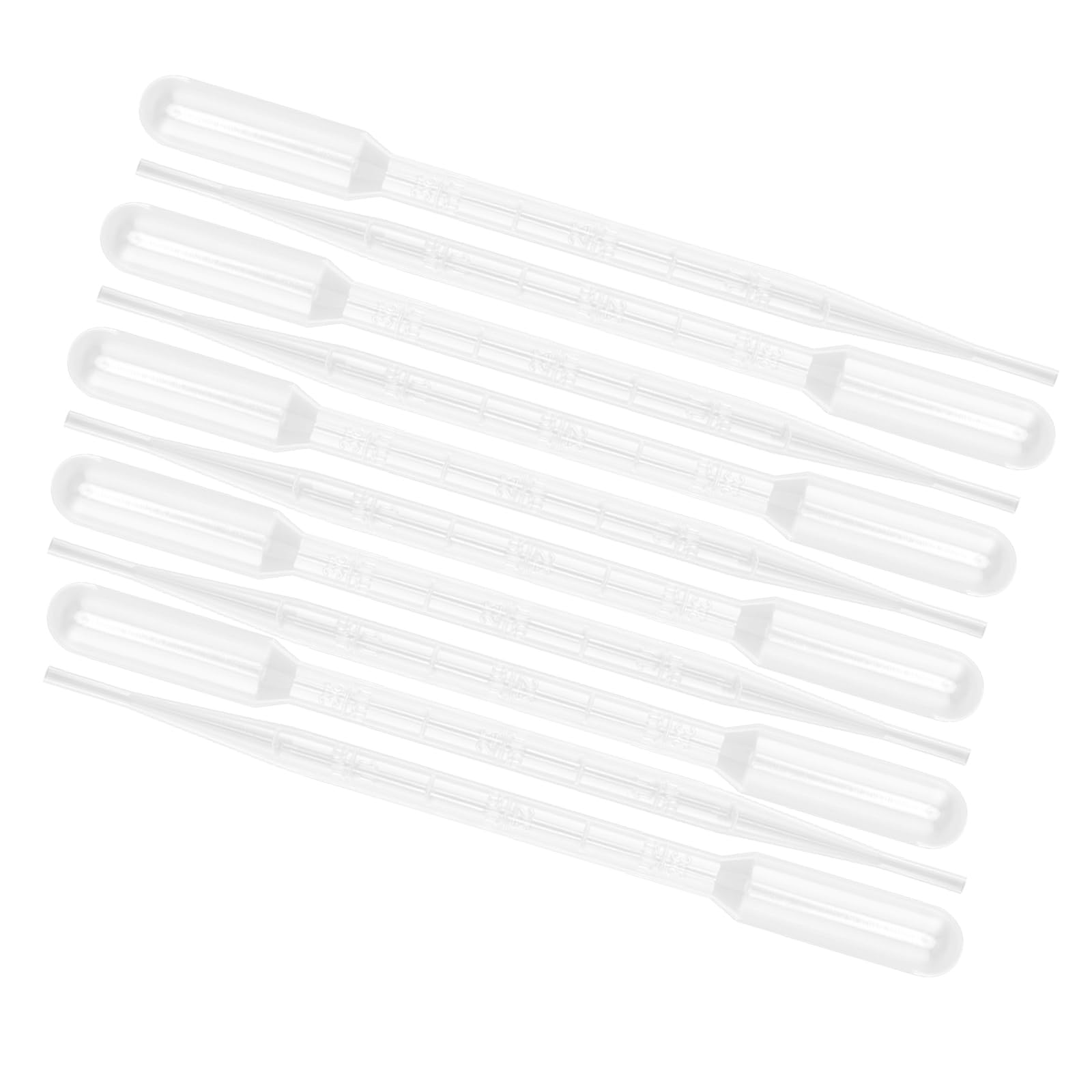 Lot de 1000 pipettes de transfert en plastique transparent de 3 ml, pipettes graduées pour huiles essentielles, mélange de peintures acryliques