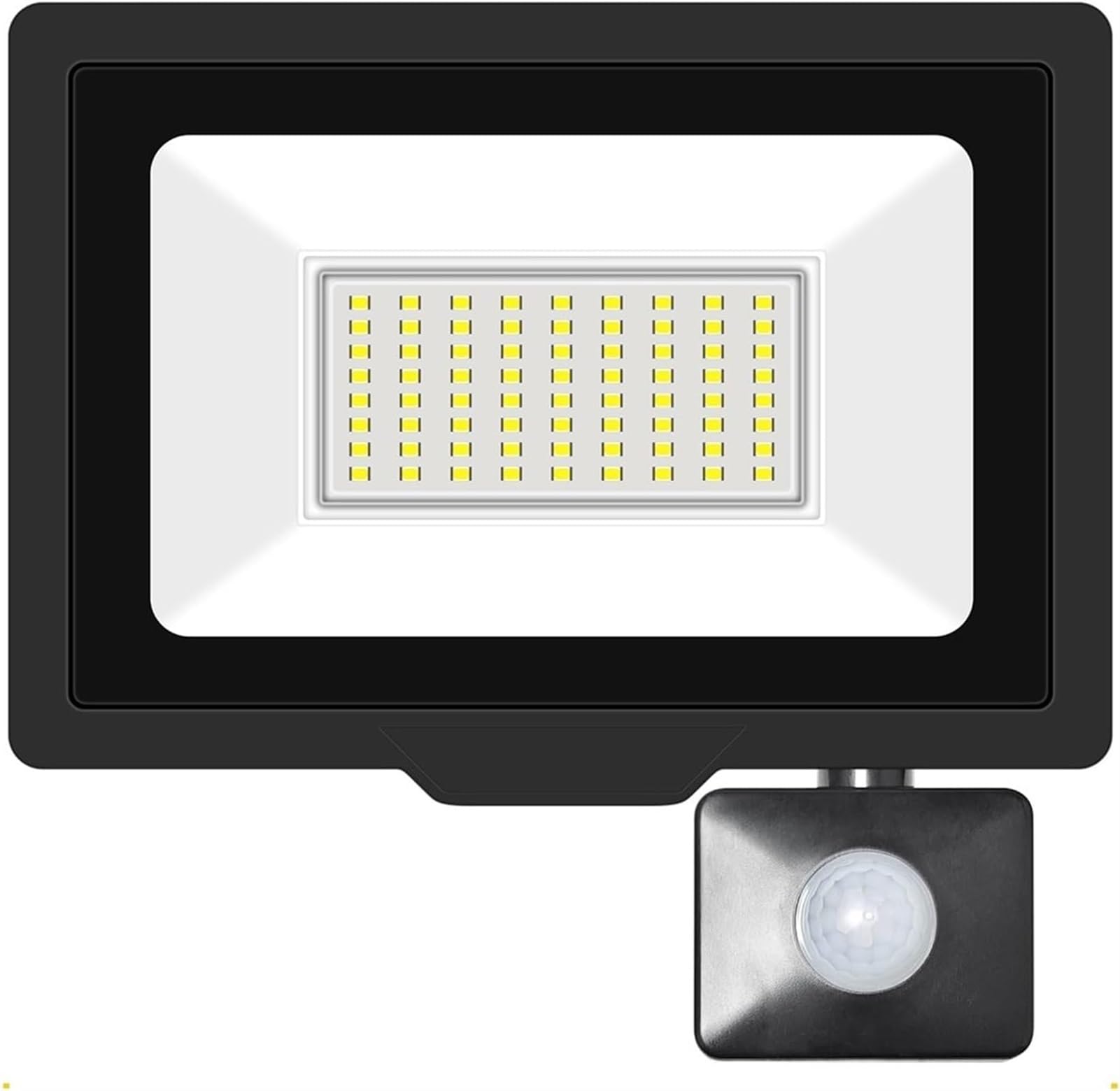 YTBHSHXZ Outdoor Lights， Induction with Adjustable PIR Sensor Floodlight Outdoor for Patio, Garden(Warm,50W)