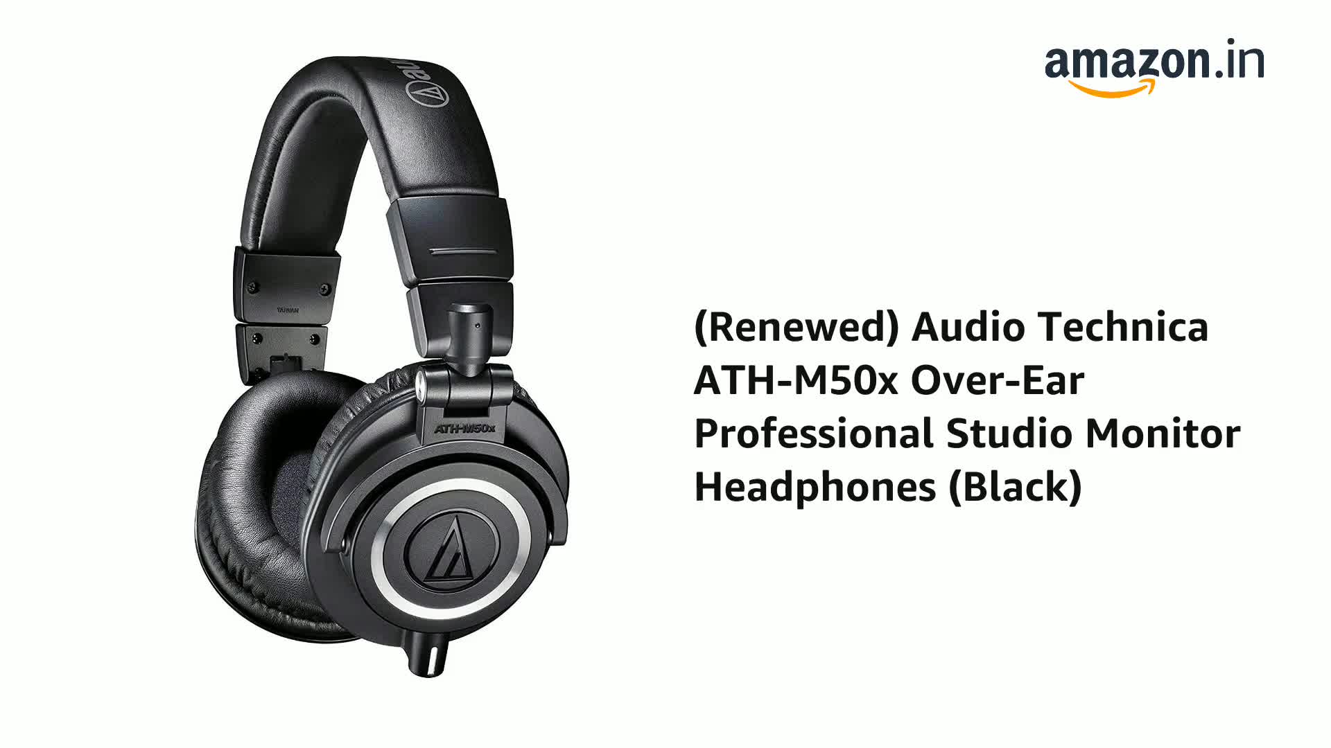 Renewed) Audio Technica ATH-M50x Over-Ear Professional Studio