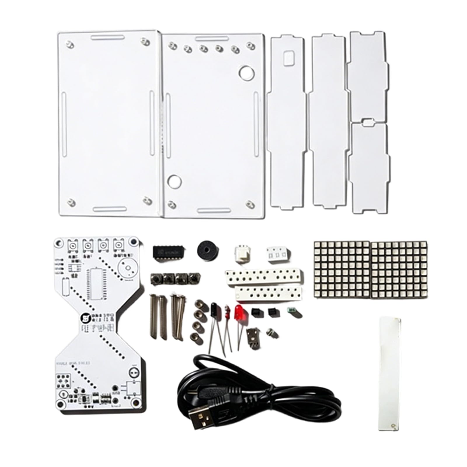 LED Dot Electronic Electronic Soldering Practice Component Gravitation Sensing Timer Management Desk Timer