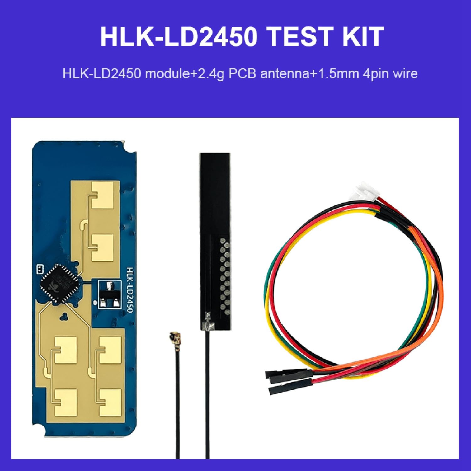 Kqcibz HLK-LD2450 24G Smart Home Wave Human Body Motion Target Tracking Radar Sensor Module Test Distance Angle Speed