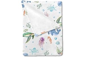 Cozy Under the Sea Nursery Blanket for Baby's Enchanting Dreams