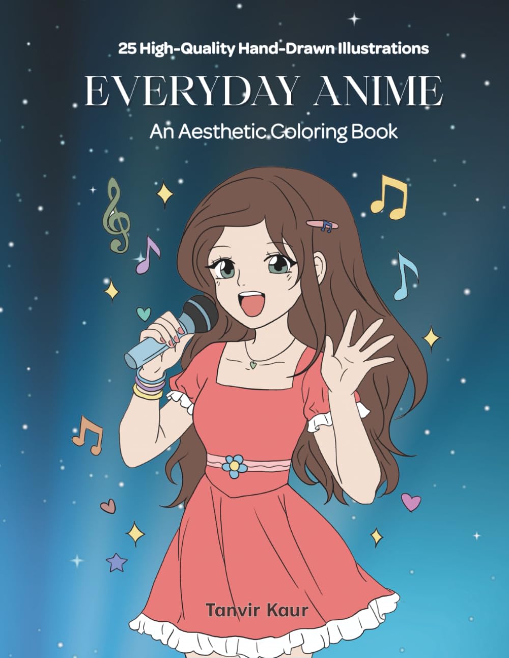 Everyday Anime: An Aesthetic Coloring Book for Girls and Teens