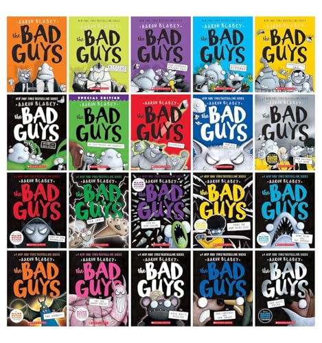 The Bad Guys Series Books 1–20 Collection Set by Aaron Blabey (20 Books)