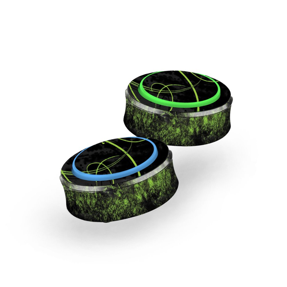MightySkins Skin Compatible with Amazon Echo Button (Pack of 2 Skins) - Green Distortion | Protective, Durable, and Unique Vinyl Decal wrap Cover | Easy to Apply, Remove | Made in The USA