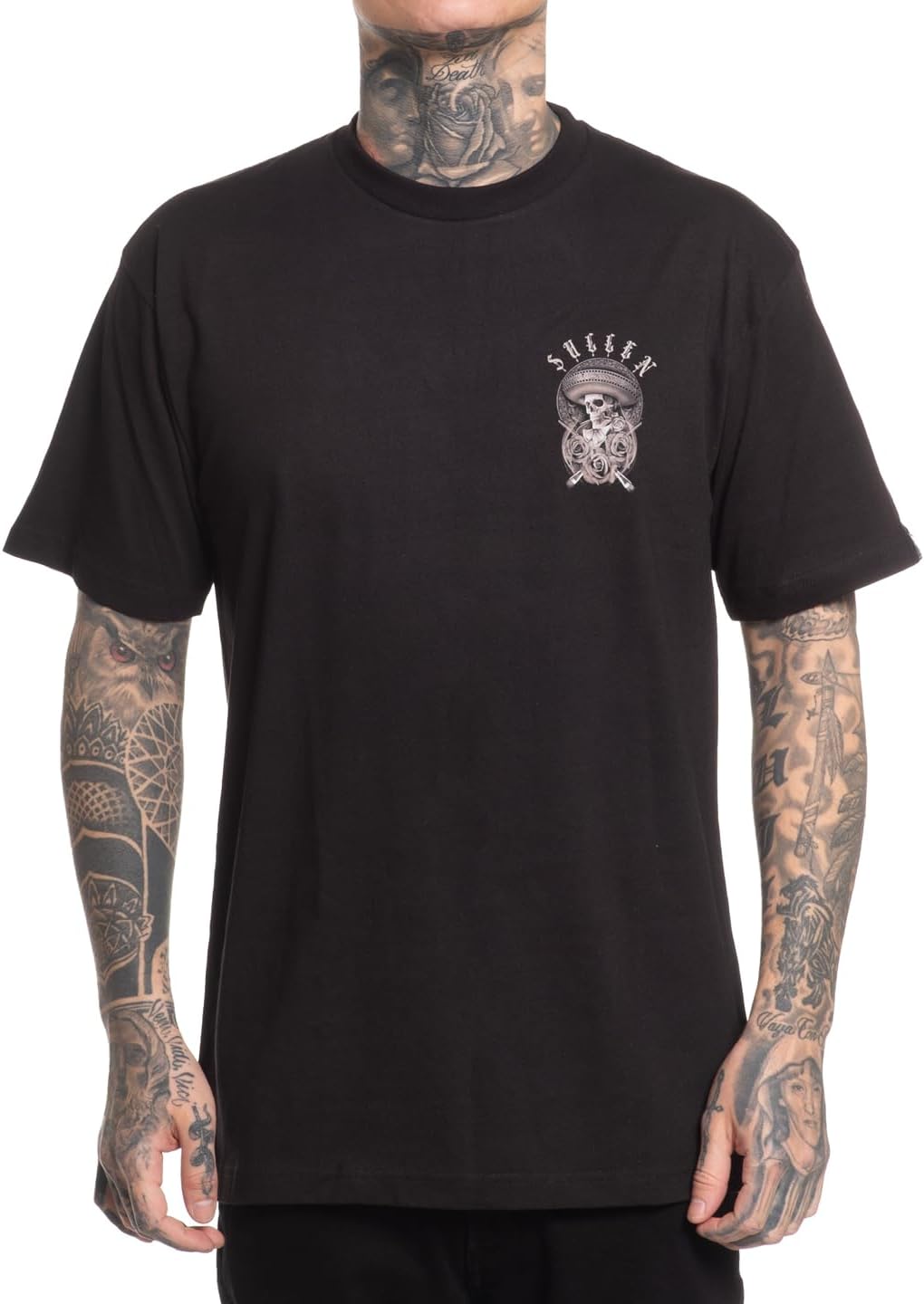 Sullen Men's Sicario Tattoo Lifestyle Graphic Standard Short Sleeve Tee Black
