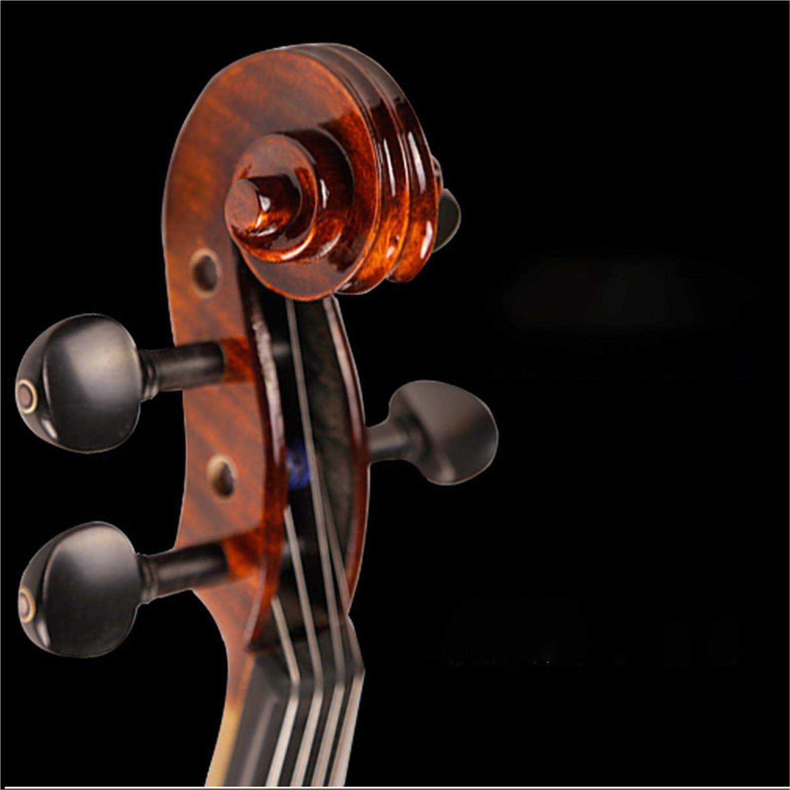 Violino Set Esame Di Grado Principiante 4/4 Suonare Accessori In Ebano Con Motivi Fatti A Mano Violino Con Motivi Tigrati(3/4)