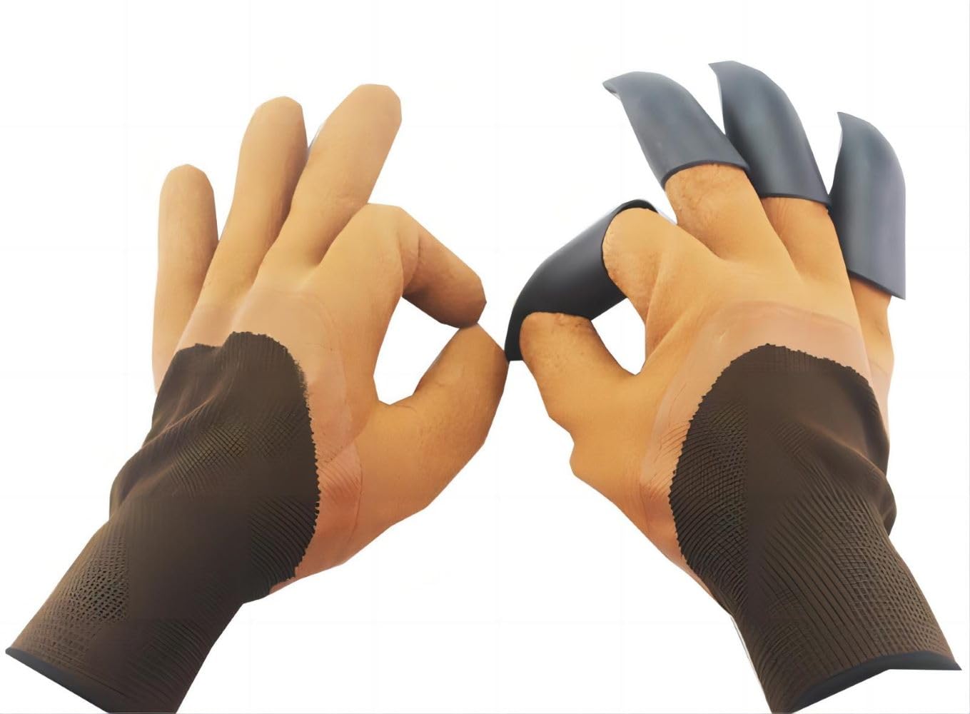Clawed Gardening Gloves,Coffee Color,Anti Slip Gloves for Excavation and Weeding,Claw Gardening Gloves for Planting,Without Injuring Hands,Used for Garden Operations