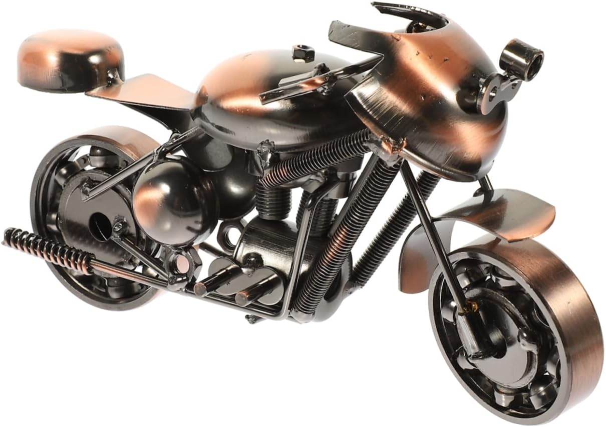 Motorcycle Model Safe Iron Material Craft for Boys Home Decor for New Home