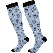Wusikd Cute Penguin Compression Socks for Women and Men Circulation Long Socks for Athletic Running 1