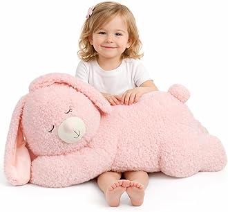 Large 31.5" Bunny Stuffed Animal, Giant Easter Plush Bunny, Jumbo Soft Rabbit Toy Birthday Party Gifts for Kids Girls Boys