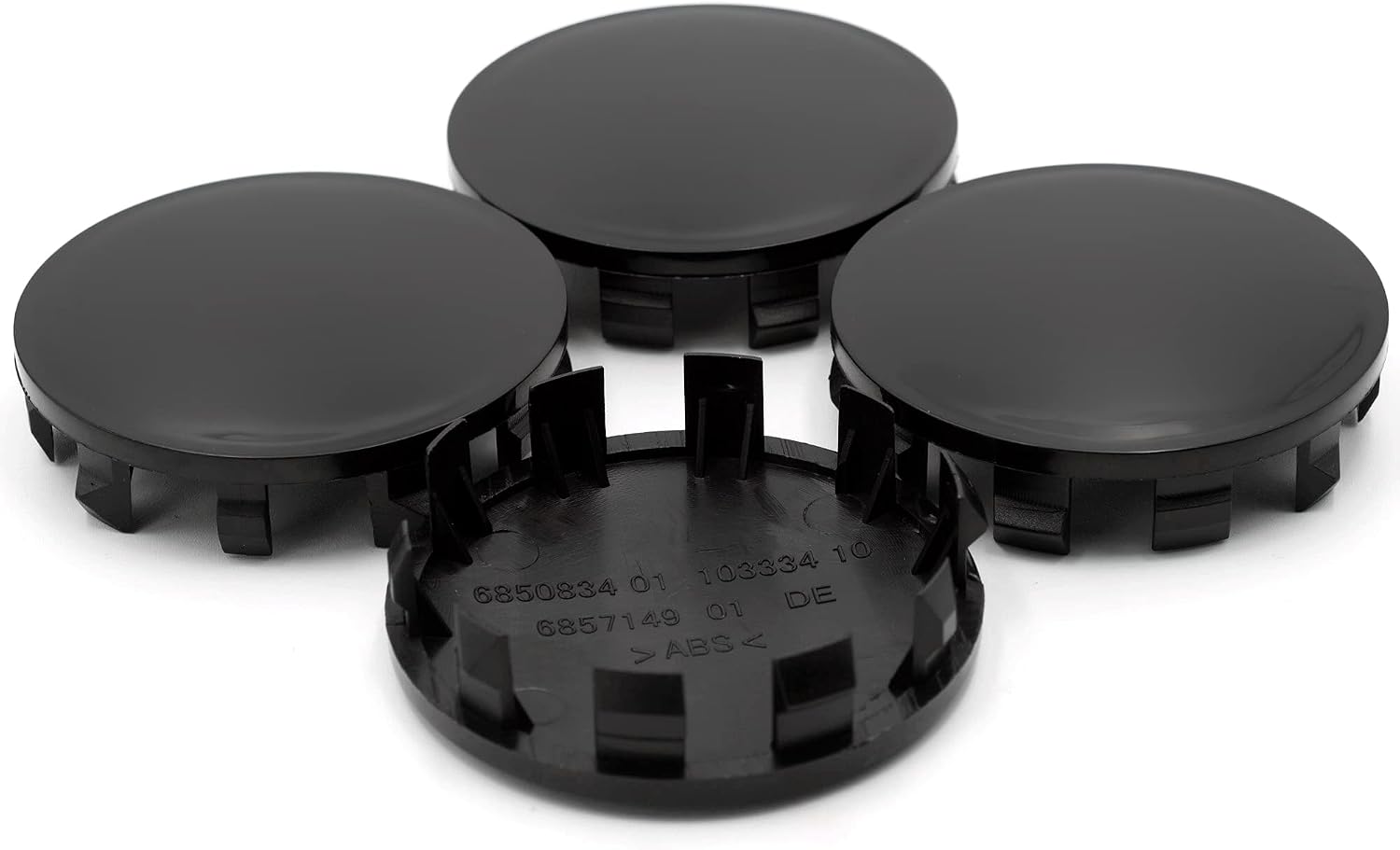 56mm Black Wheel Center Cap Fit for Hollow Point Wheel Set of 4