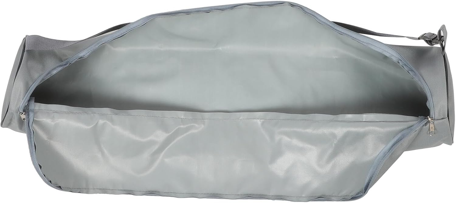 Multi-function Yoga Carry Bag with Adjustable Sling Strap Large Capacity Fitness Tote for Outdoor Gym and Yoga Accessories Light Grey