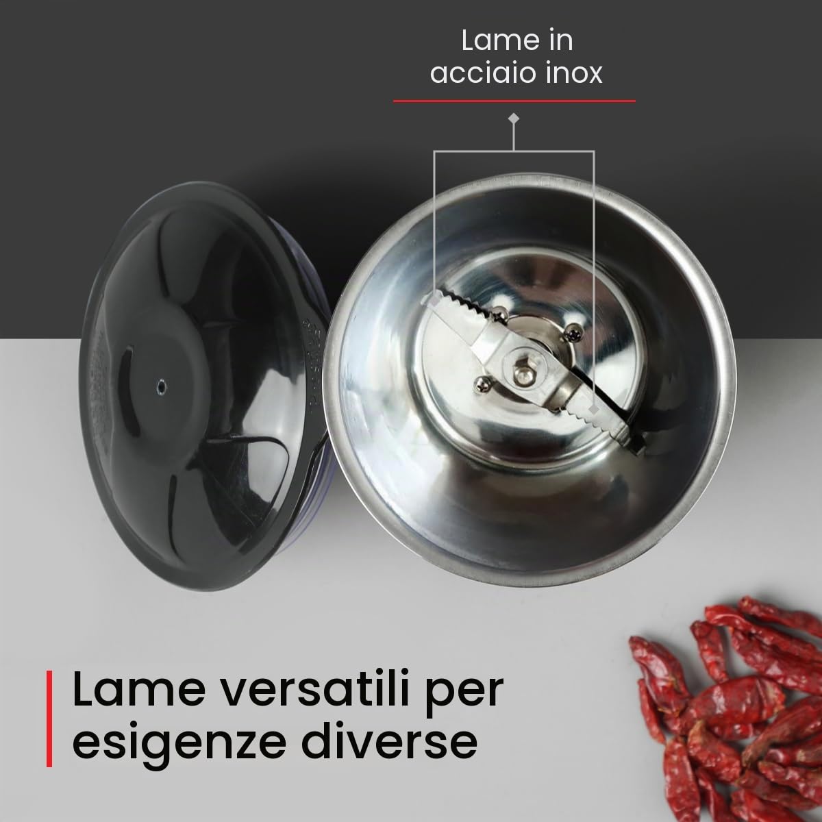 Prestige Iris 750 Watt 4 Jar Mixer Grinder | 3 barattoli multiuso in acciaio inox e 1 barattolo spremiagrumi | Nero | 750W