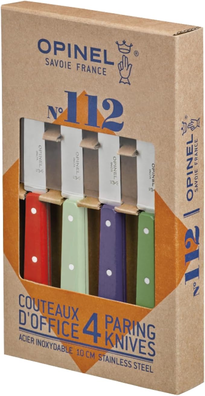 Set Cuchillos Cocina 4 Piezas Acero Inoxidable Madera miniatura 3