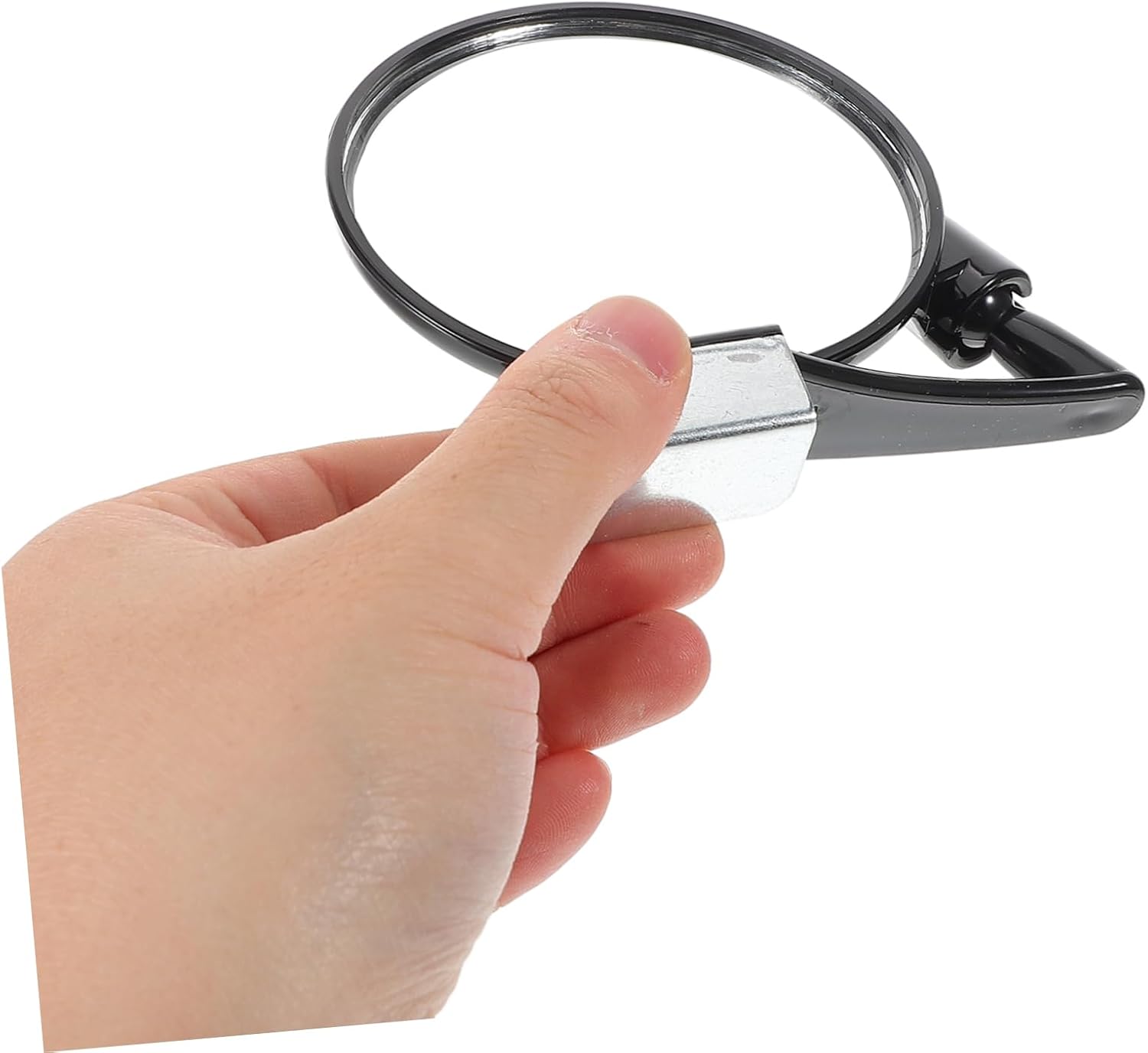 2Pcs Wide Angle Convex Rear View Mirror for Cars Reduction Easy Installation Black Mirror for Vehicle Safety and Driving Instructors