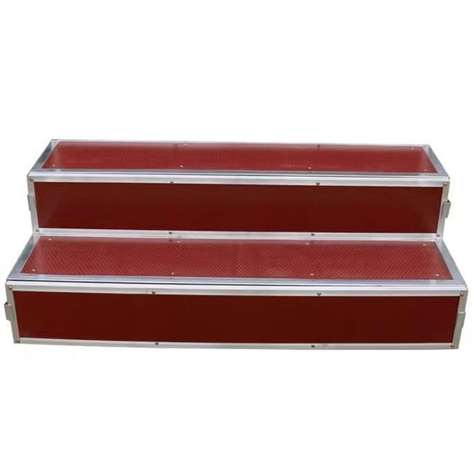 Sollevatori portatili a 3 livelli con superficie antiscivolo, piattaforma multistrato, per palcoscenici in compensato per eventi, feste, spettacoli e discorsi (120 x 60 x 40 cm)