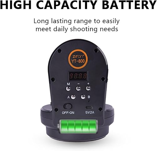 Miniatura 7 de YT800 Cabezal de trípode panorámico giratorio motorizado, cabezal de inclinación panorámica con control remoto y clip para teléfono móvil para