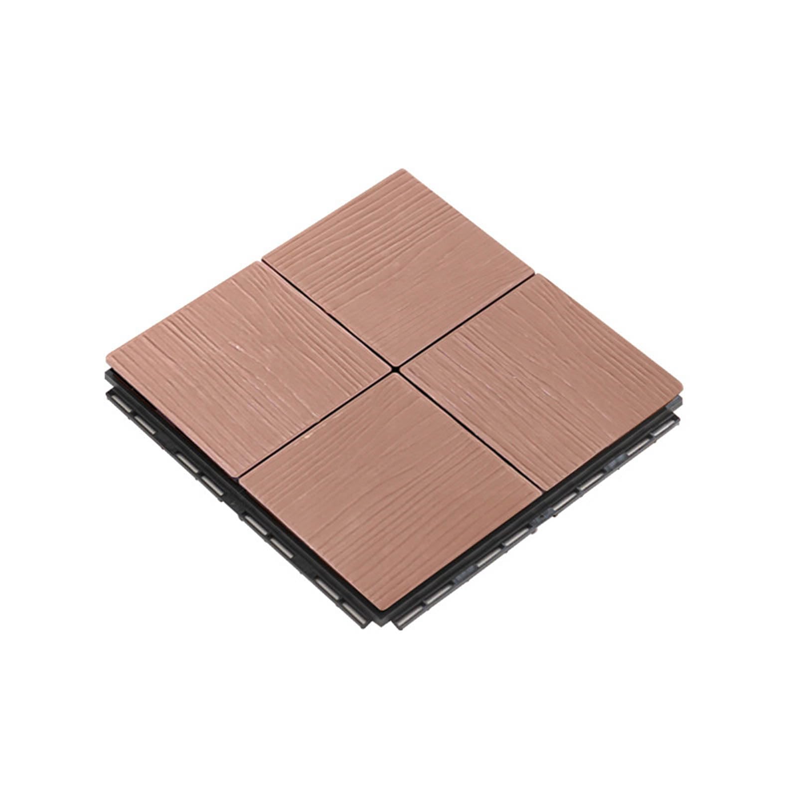 Piastrelle composite ad incastro per pavimenti in legno, per patio, giardino, piscina, interni ed esterni