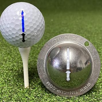 Tin Cup Golf Ball Custom Marker Alignment Tool Laser Sword