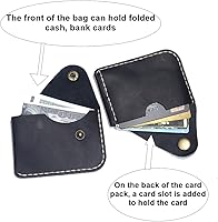 Vista 47 de Leather Card Holder Wallet, Compact Design with Slots for Cards and Cash (light brown)