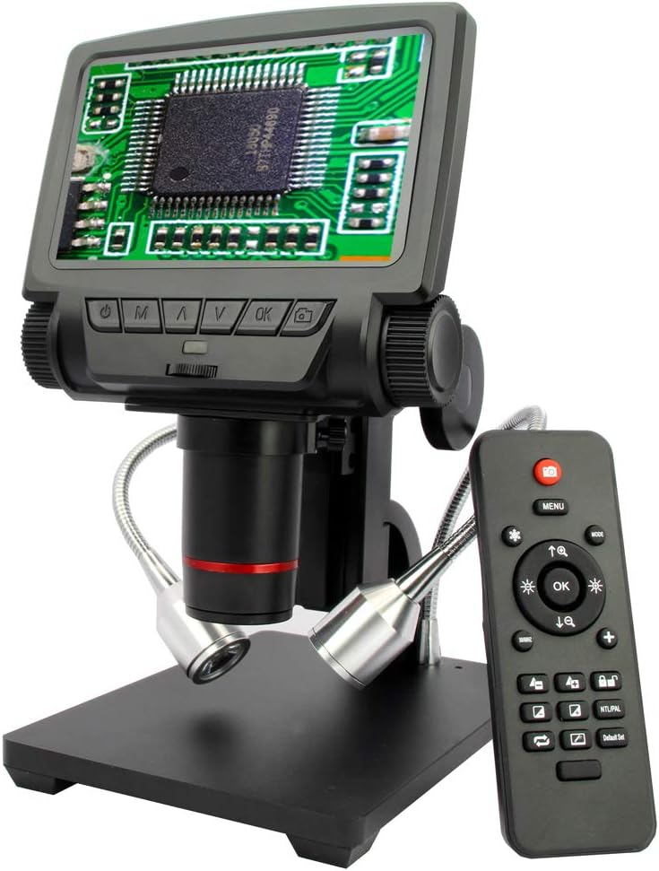 ADSM301 5 inch Screen 1080P HDMI/AV Digital Microscope for Repair Soldering Tool bga SMT