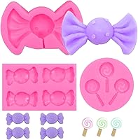 Vista 1 de 3 moldes para fondant de piruletas, moldes de decoración de pasteles en forma de caramelo para hornear cupcakes, para pudín, muffins de sartén