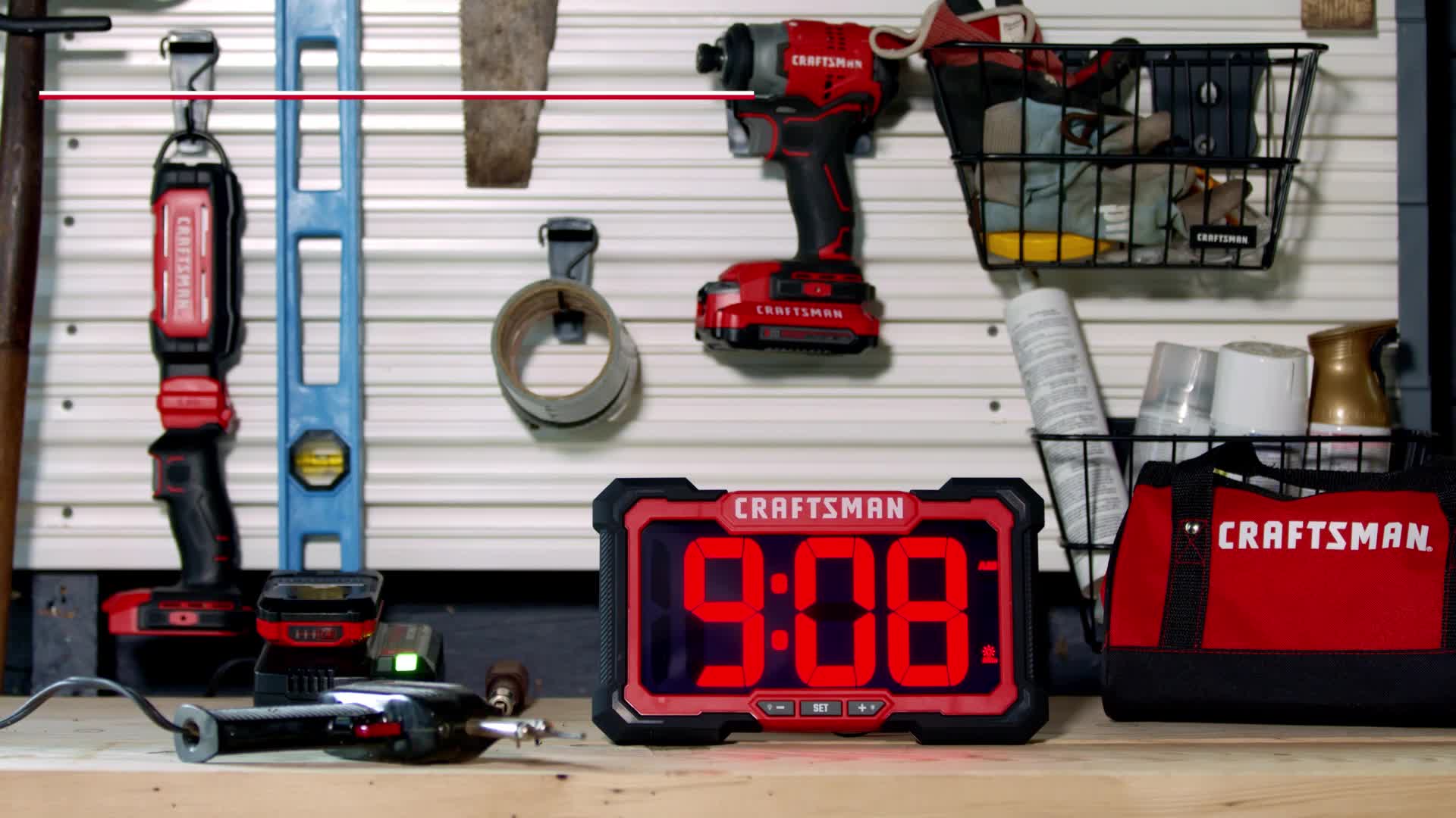 Amazon.com: Craftsman 11” LED Digital Clock with VERSATRACK