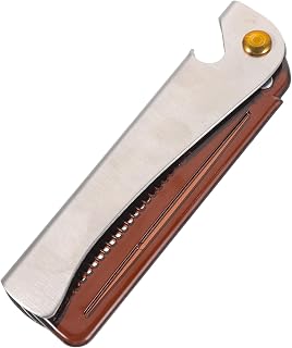 Multifunctional Men Beard Shaping Tool Foldable Stainless Steel Beard Brush with Bottle Opener for Grooming and Styling Portable Groomed Accessory