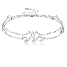 Virgin Mary/Stethoscope Cross/Breast Cancer/Ocean/Moss Agate Bracelet for Women Sterling Silver Cross/Gemstone Bracelet Jewelry for Women