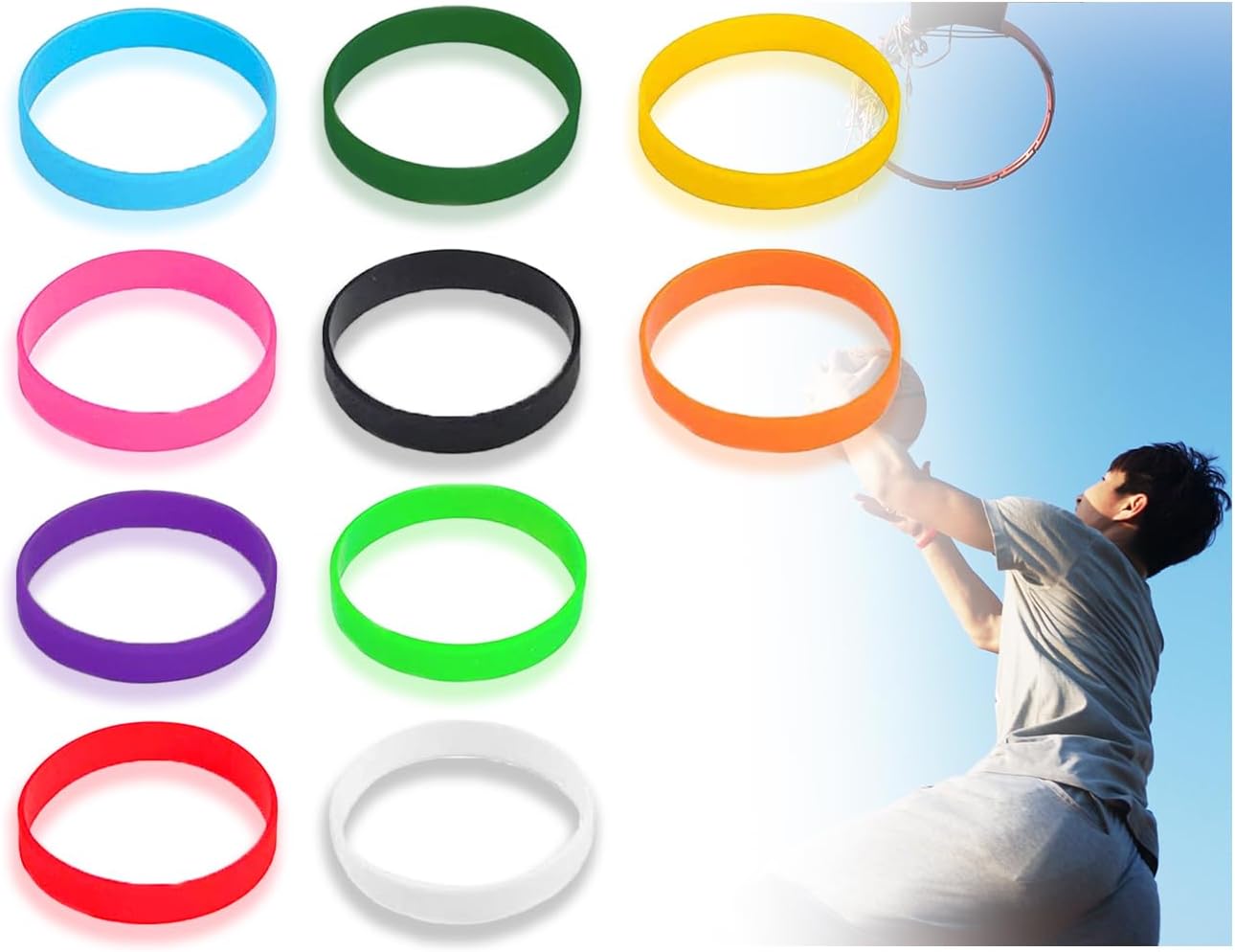 10 Bracelets En Silicone Réglables Pour Enfants - Multicolores - Pour Sport, Fêtes, Breloques Chaussures
