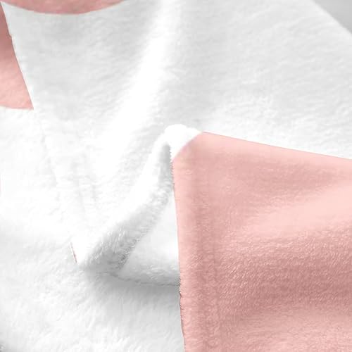 Miniatura 5 de Manta de franela de forro polar rosa para niños, manta mullida de flores de margaritas geniales de los años 70 para dormitorio de niños y niñas,