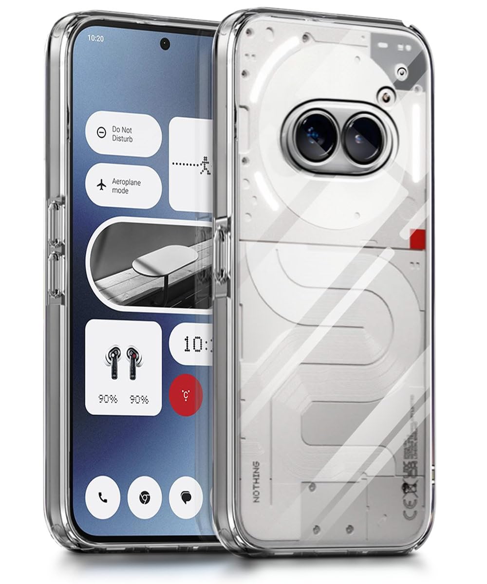 WOW IMAGINE Ultra-Hybrid Clear Back Case Cover Designed for Nothing Phone 2a | Nothing Phone 2a Plus | Sleek Hard Back | Cushion Edge Technology Shockproof Drop & Camera Protection Bump – Transparent (B0D11FDCZ6) Amazon Price History, Amazon Price Tracker