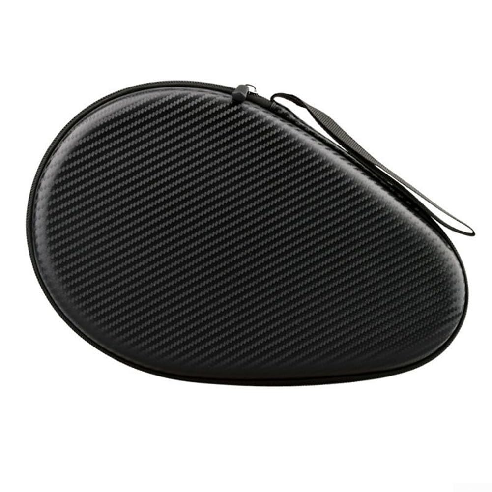 Table Tennis Paddle Case, Table Tennis Bag Cover Paddle EVA Bag Waterproof Table Tennis Racket Case Bag For Protects 2 Ping-Pong Paddles And Many Balls Silver (1 black2)