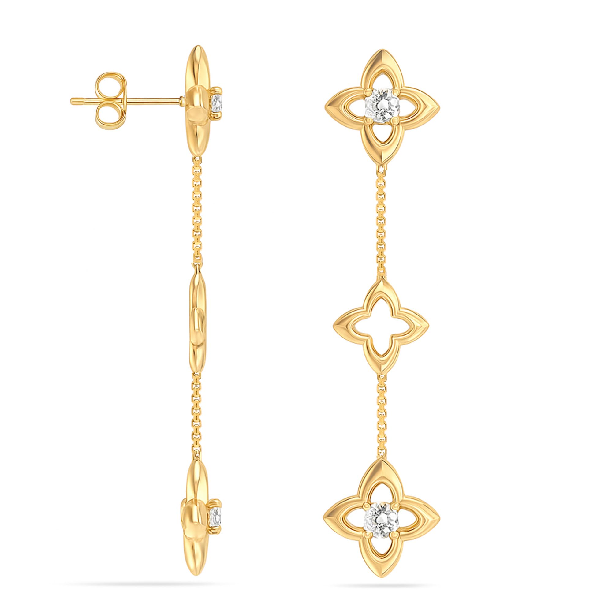 925 Sterling Silver Dangle Earring Lightweight Tassel Long Chain Drop Dangle Earrings for Women