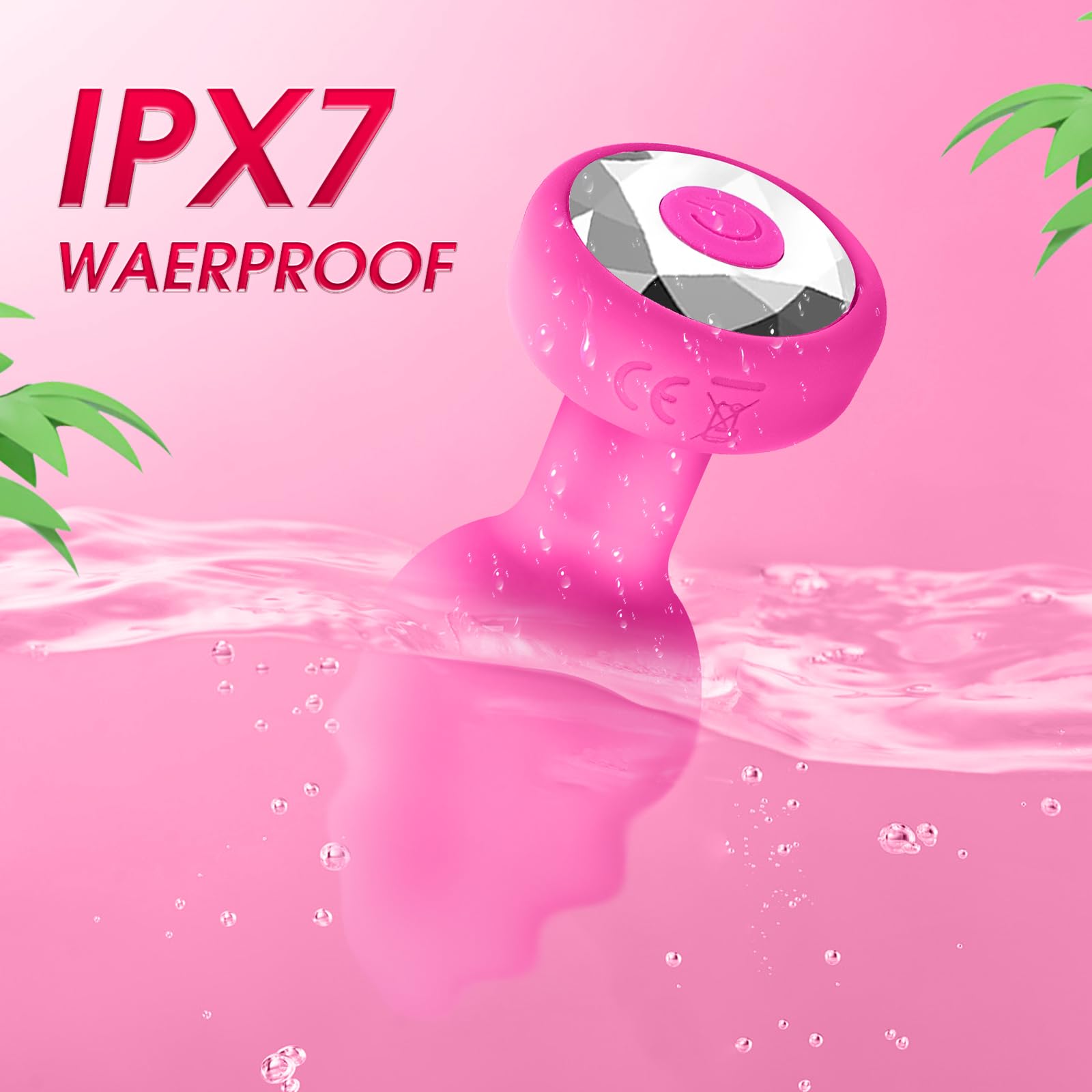 pink vibrating anal toy Pink Vibrating Anal Dildo – Love Plugs main image 1