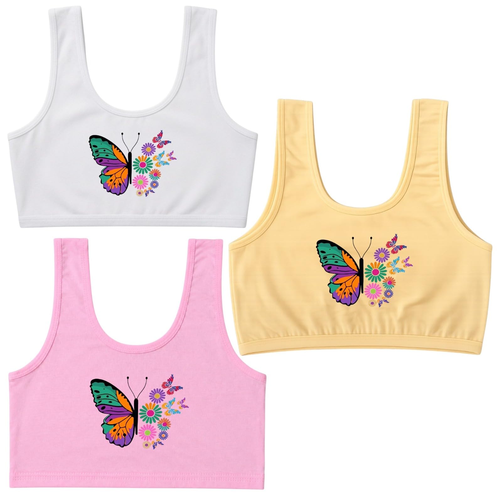 Girls Sport Bra, Athletic Support Bra for Active Girls-picture-18
