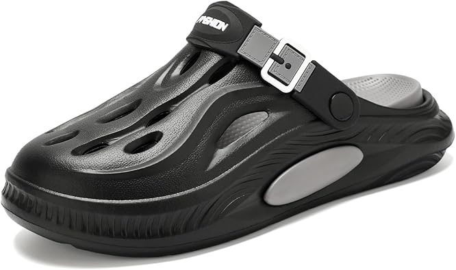 Qiucdzi Mens Womens Clogs Unisex Garden Shoes Mules with Arch Support Comfort Slip-on Outdoor Sandals Slippers for Work Beach Casual