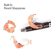 Vista 5 de Ruby Kisses GoBrow - Lápiz de cejas, afilable, de larga duración, lápiz de madera para cejas de aspecto natural, paquete de 3 (marrón chocolate)