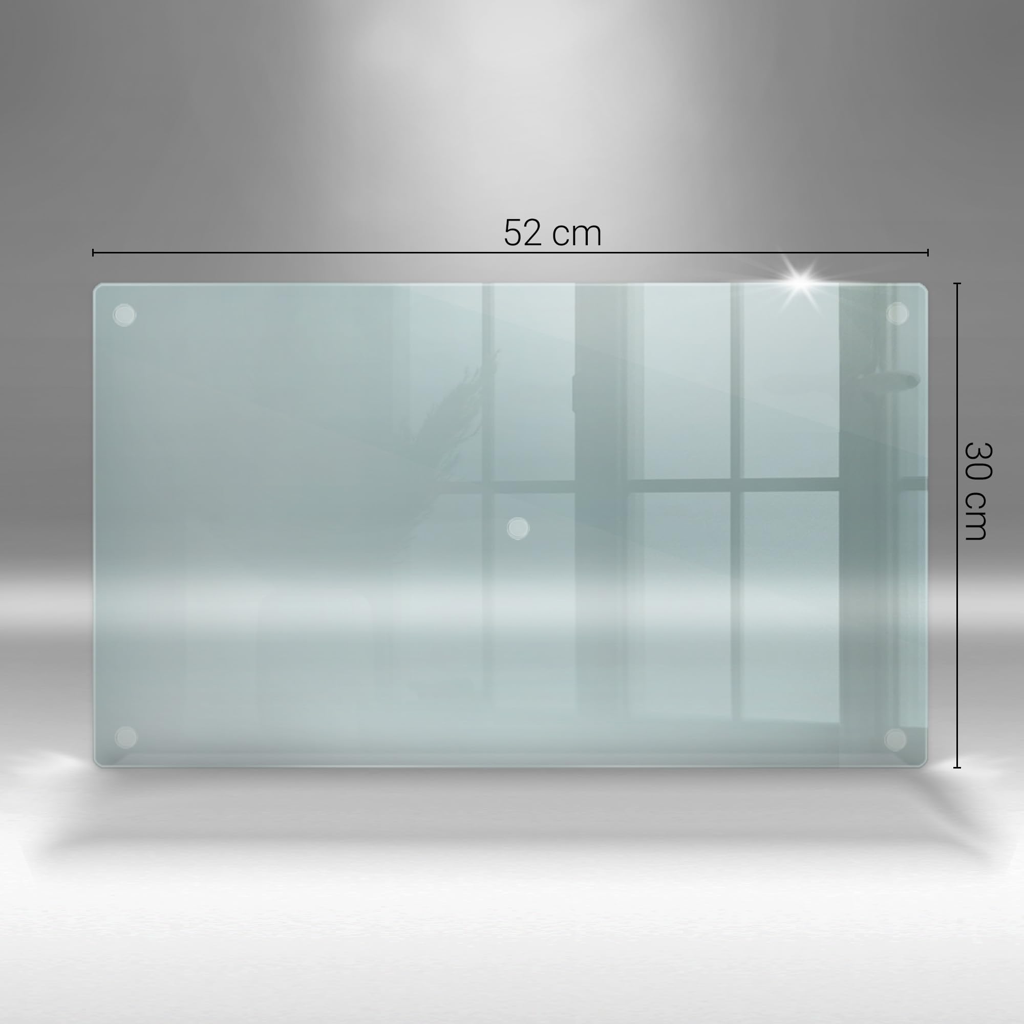 Tulup Tabla de Cortar Transparente 52x30 cm Fáciles de Limpiar Durable Para la cocina