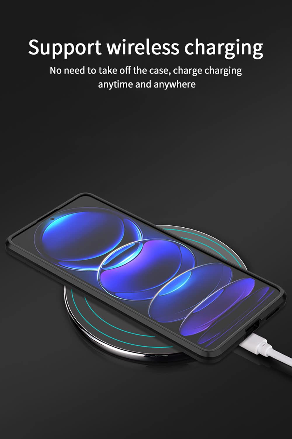 Custodia UPLAI Per Xiaomi Redmi Note 12 Pro+ Plus 5G - Ultra Sottile Con Sportello Scorrevole Fotocamera E Supporto Magnetico - Argento