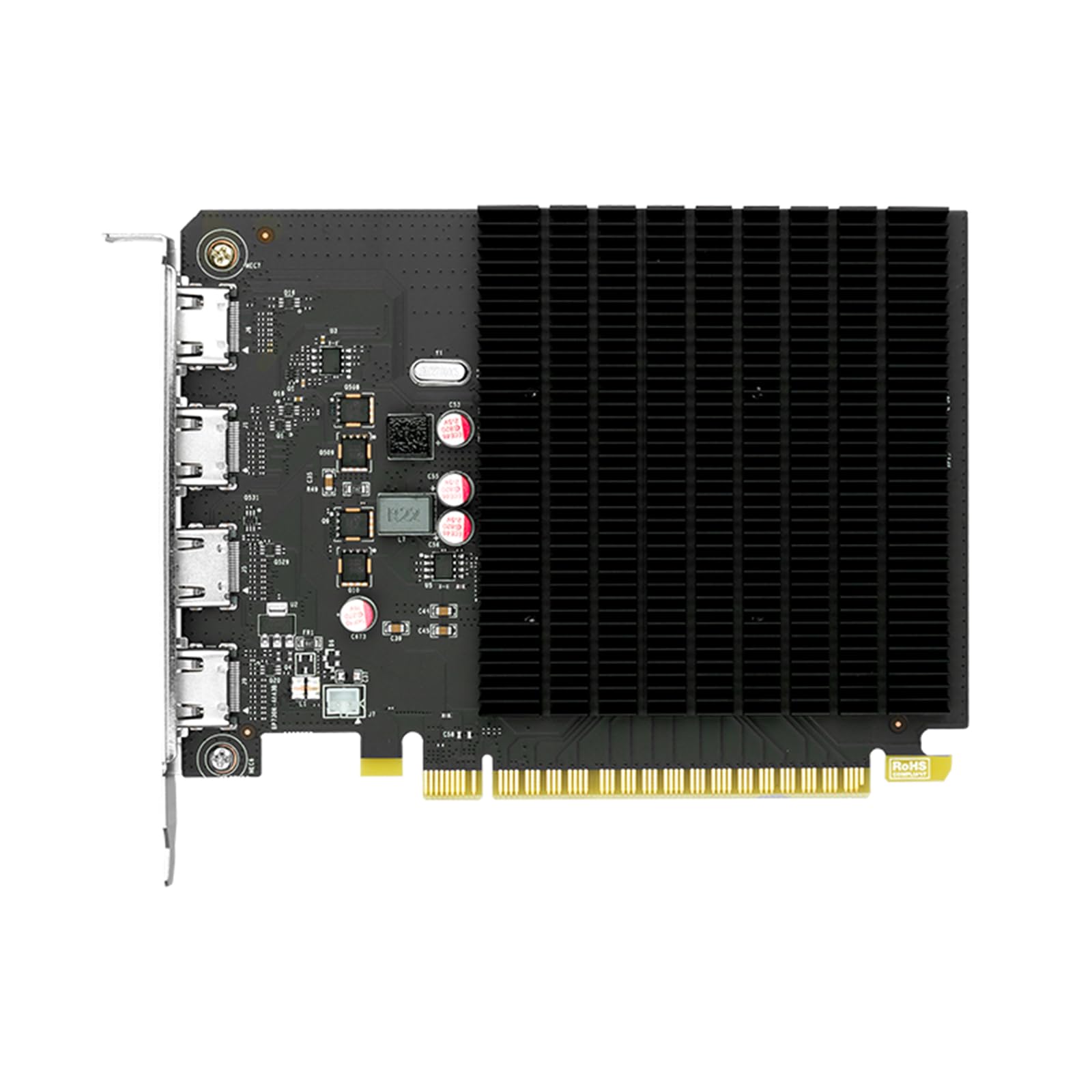 maxsun GeForce GT 730 4GB Video Graphics Card GPU for Computer PC ITX Single Slot PCI Express 4xHDMI, 4K Quad Monitor Multi Screen