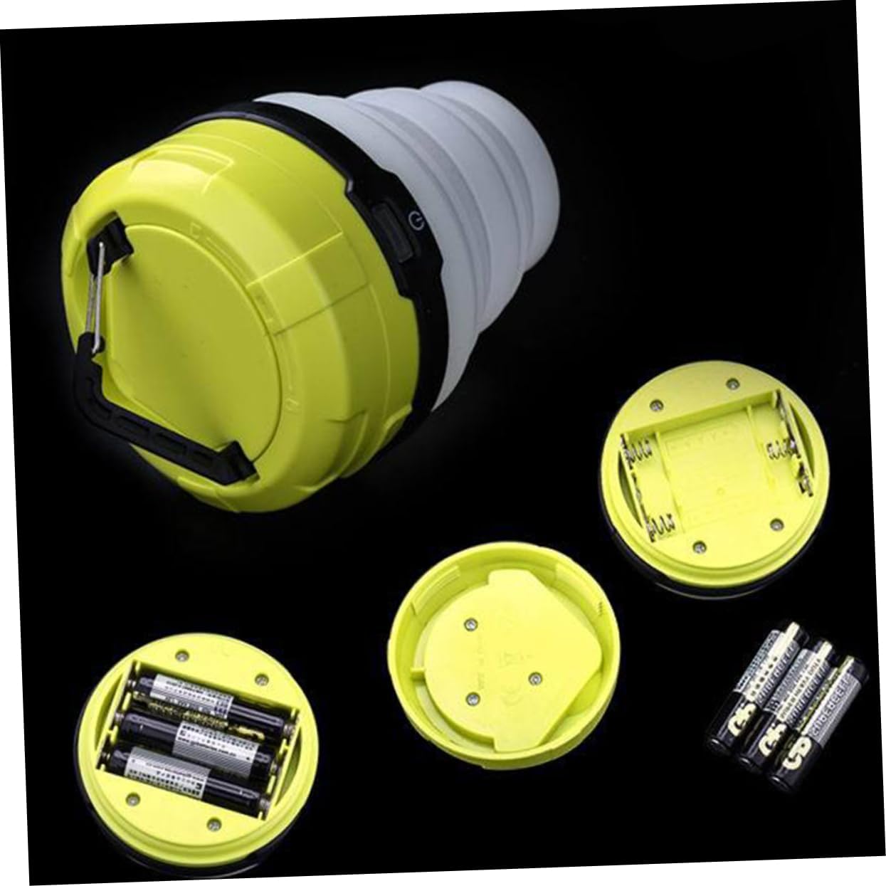 BESPORTBLE 3pcs Led Rechargeable Camping Lantern Silicone Tent Light for Outdoor Adventures Mini Colorful Atmosphere Lamp Telescopic Design for Easy Use